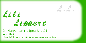 lili lippert business card